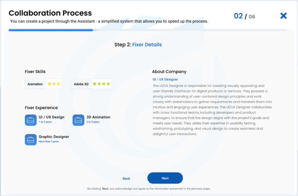 InventFunds collaboration process assigning project access